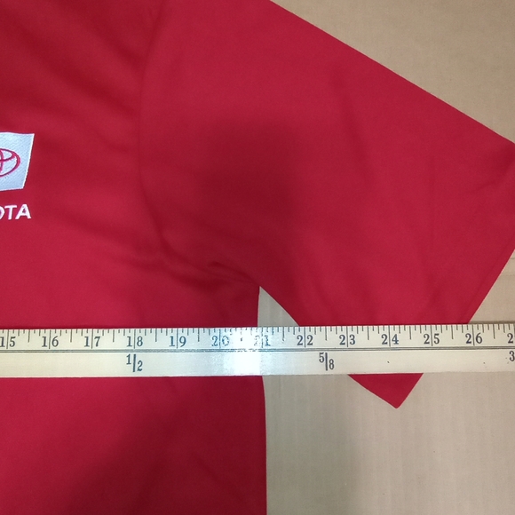 Toyota Logo Red Men's Polo Shirt Size Medium - Picture 12 of 13